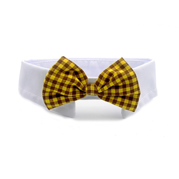 Cat and dog bow tie universal bow tie plaid bow tie